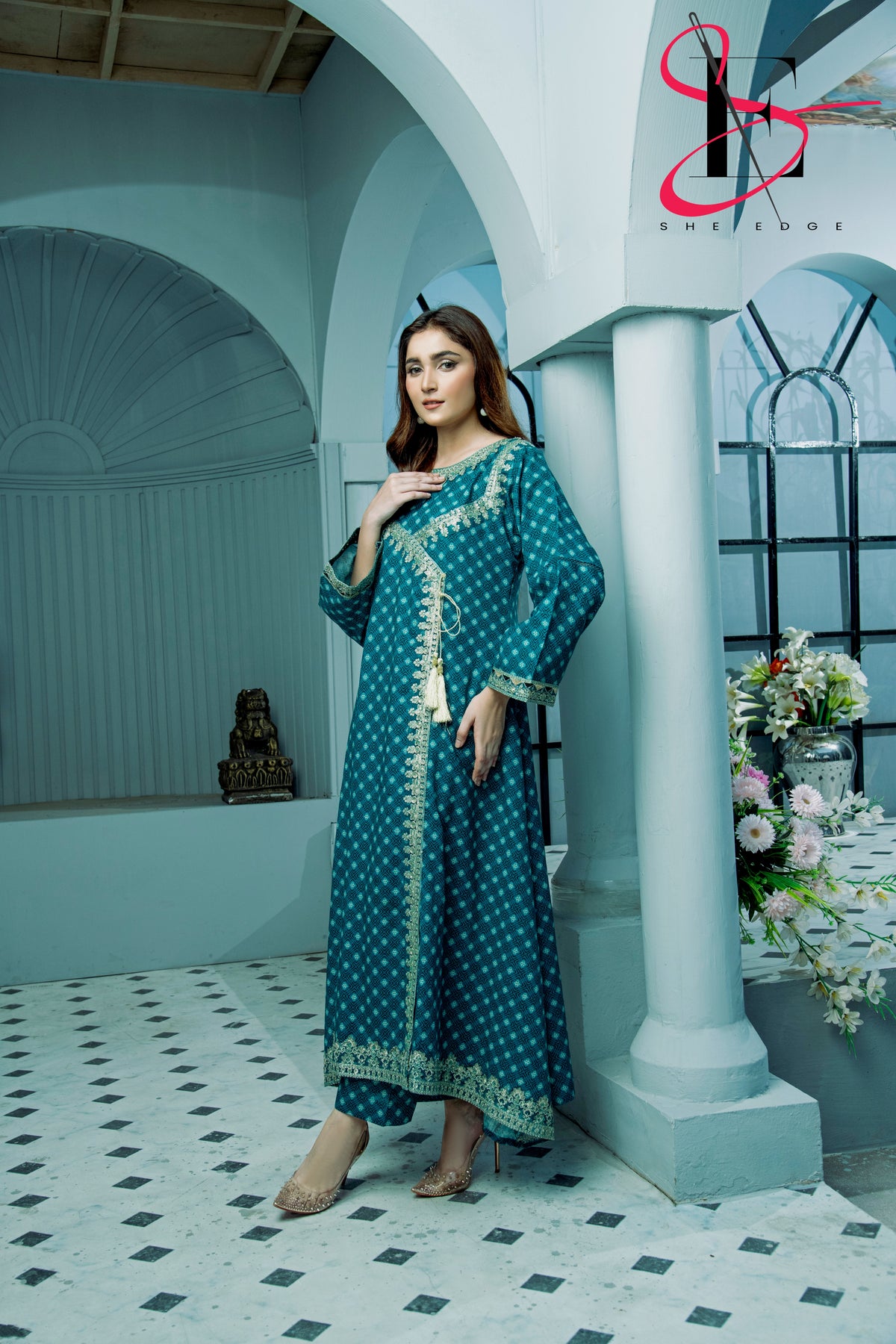 Two Piece Stitched Embroidered Suit -  Winters 2024