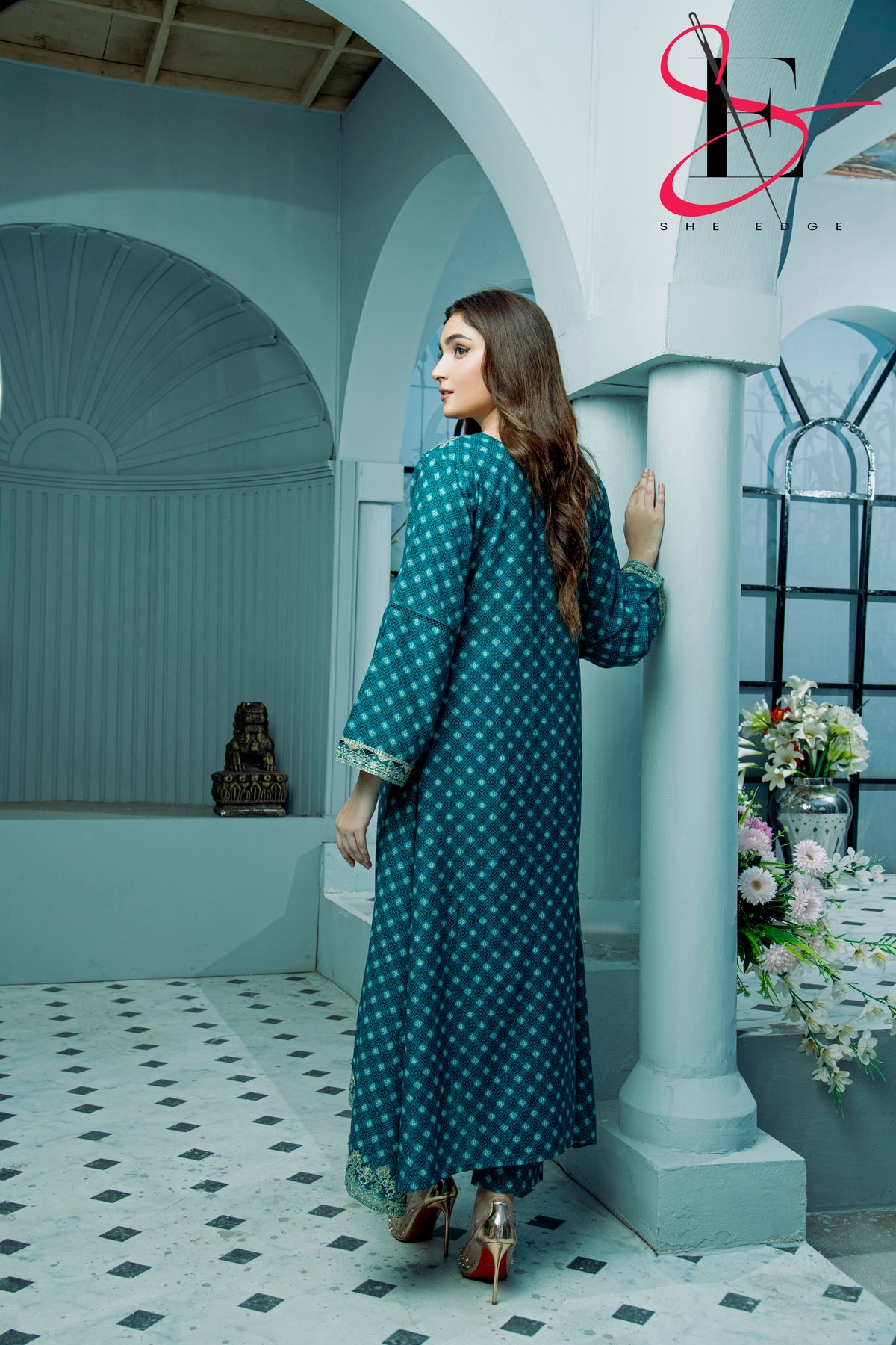 Two Piece Stitched Embroidered Suit -  Winters 2024