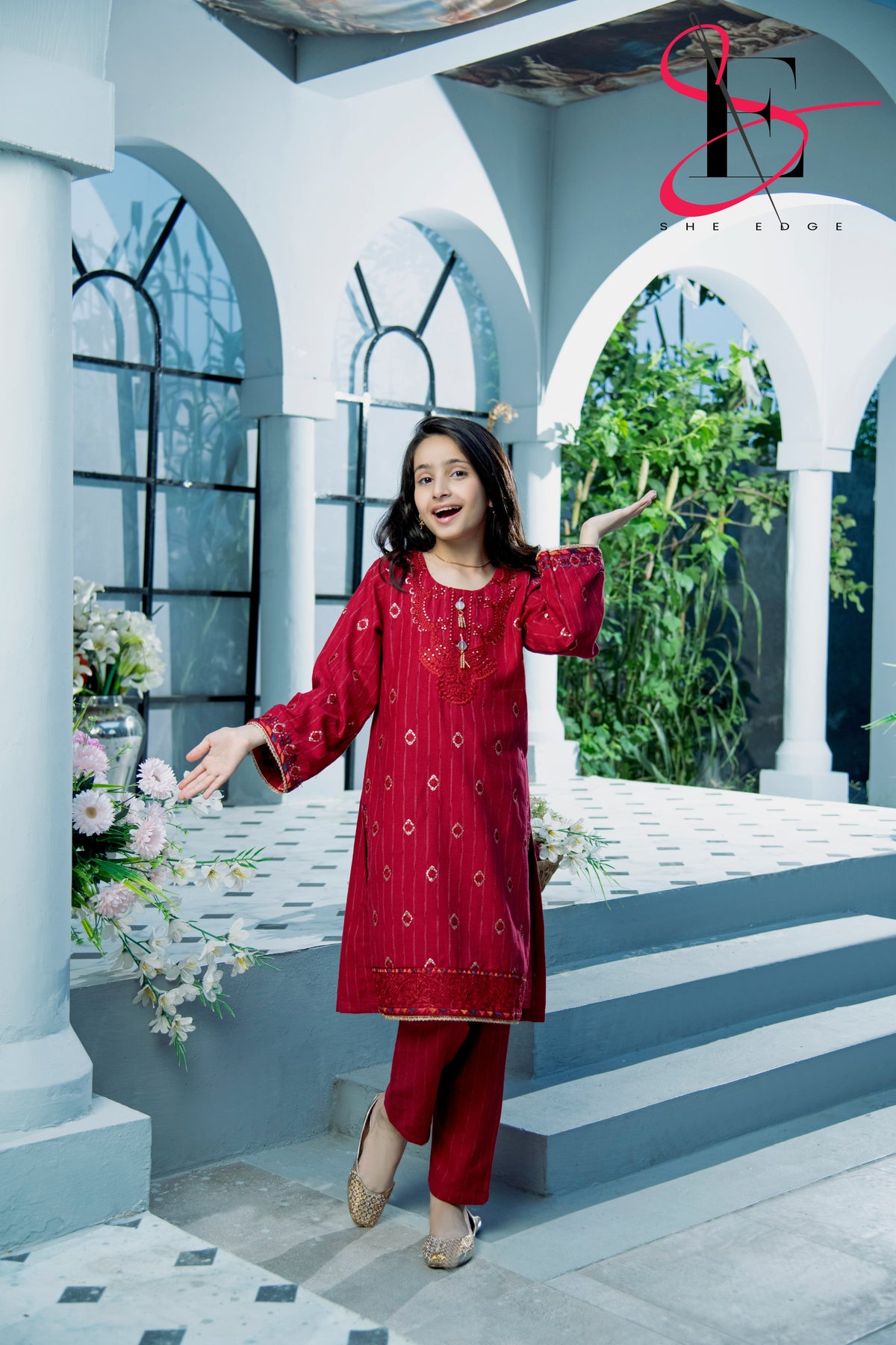 Two Piece Stitched Embroidered Suit -  Winters 2024