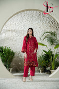 Two Piece Stitched Embroidered Suit -  Winters 2024
