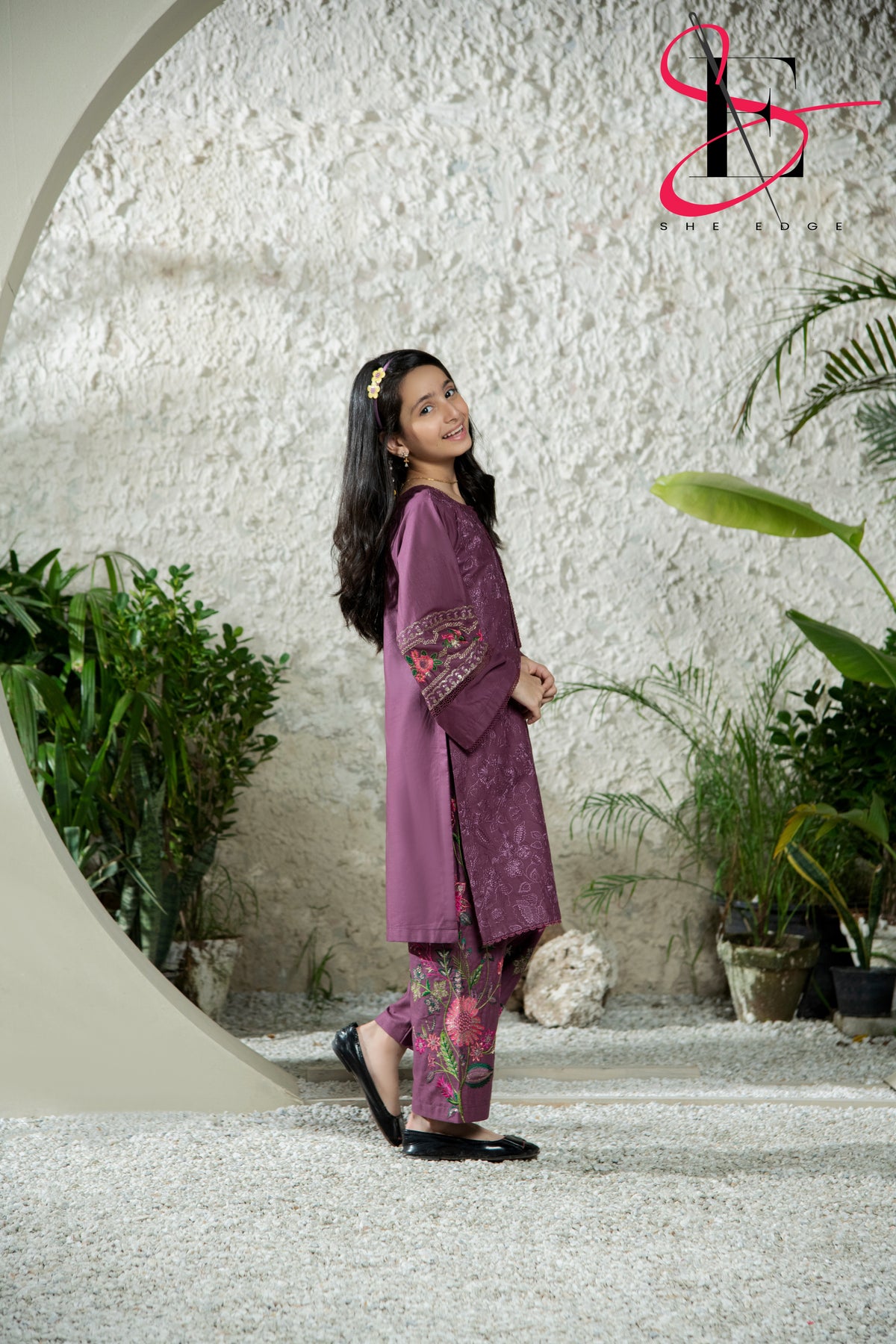 Two Piece Stitched Embroidered Suit -  Winters 2024