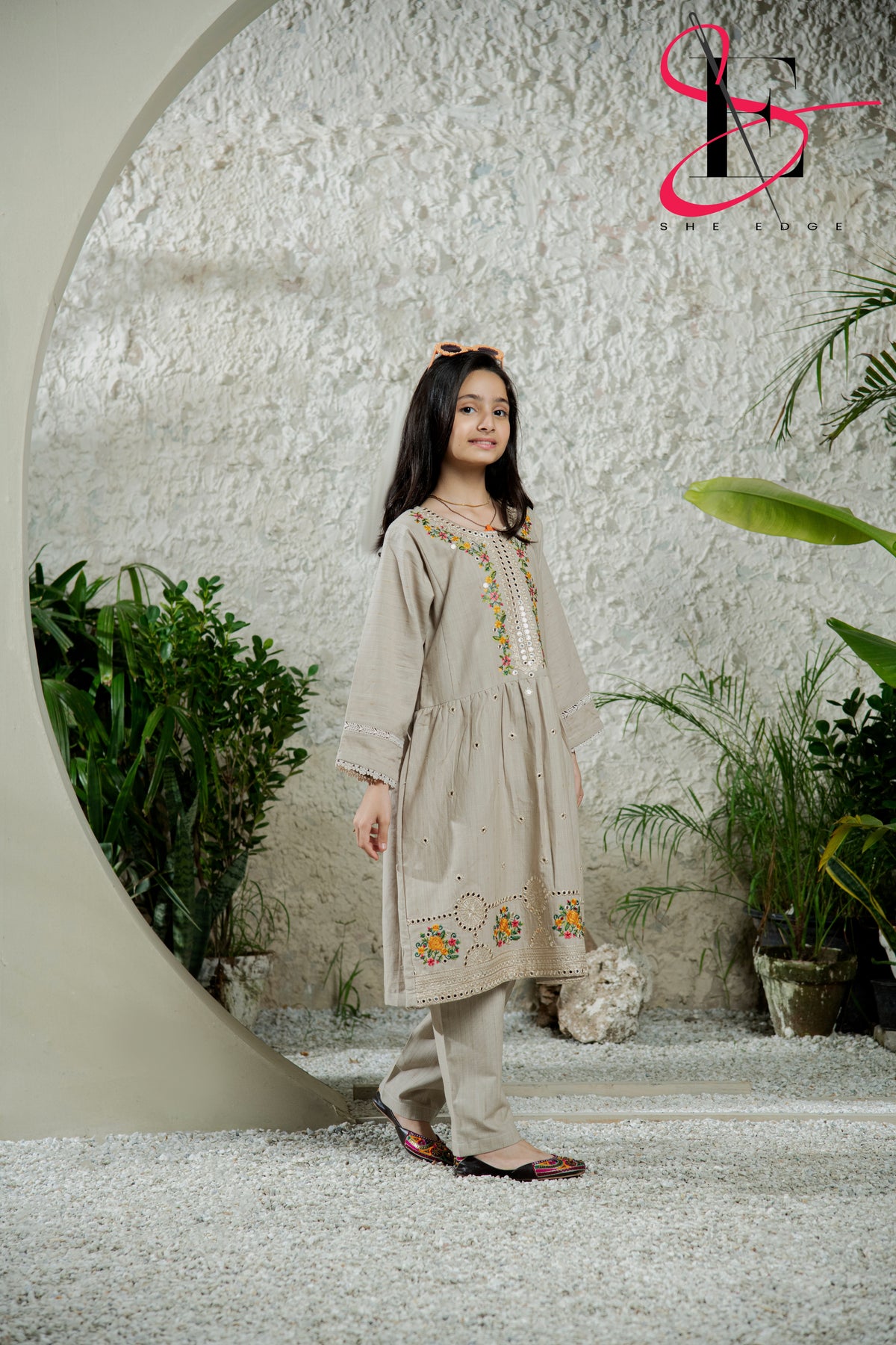 Two Piece Stitched Embroidered Suit -  Winters 2024