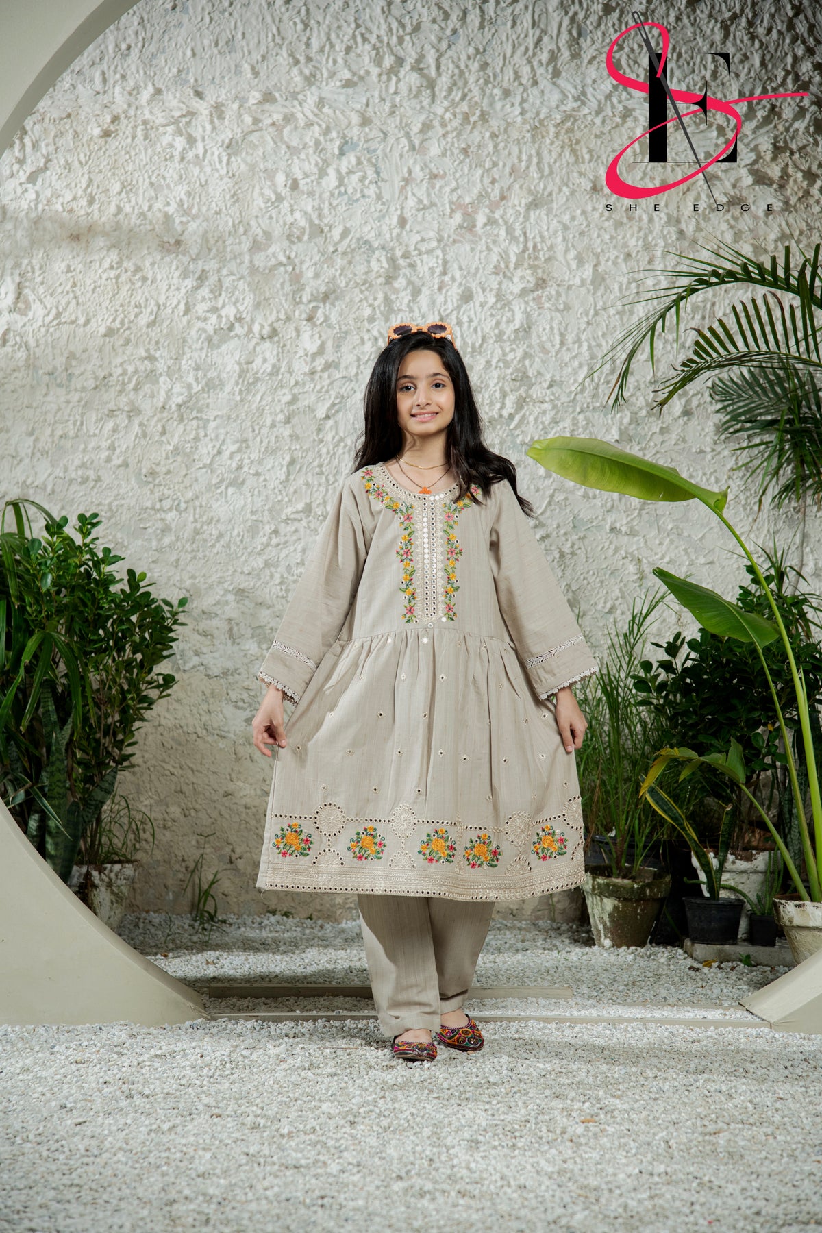 Two Piece Stitched Embroidered Suit -  Winters 2024