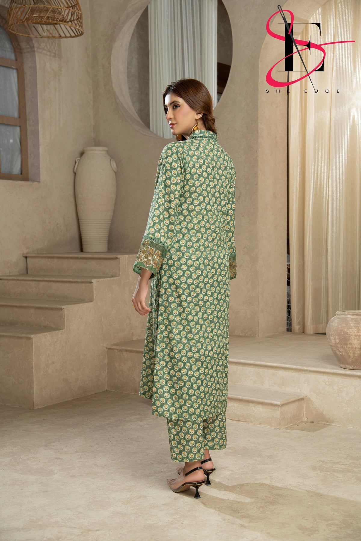 Two Piece Stitched Embroidered Suit -  Winters 2024