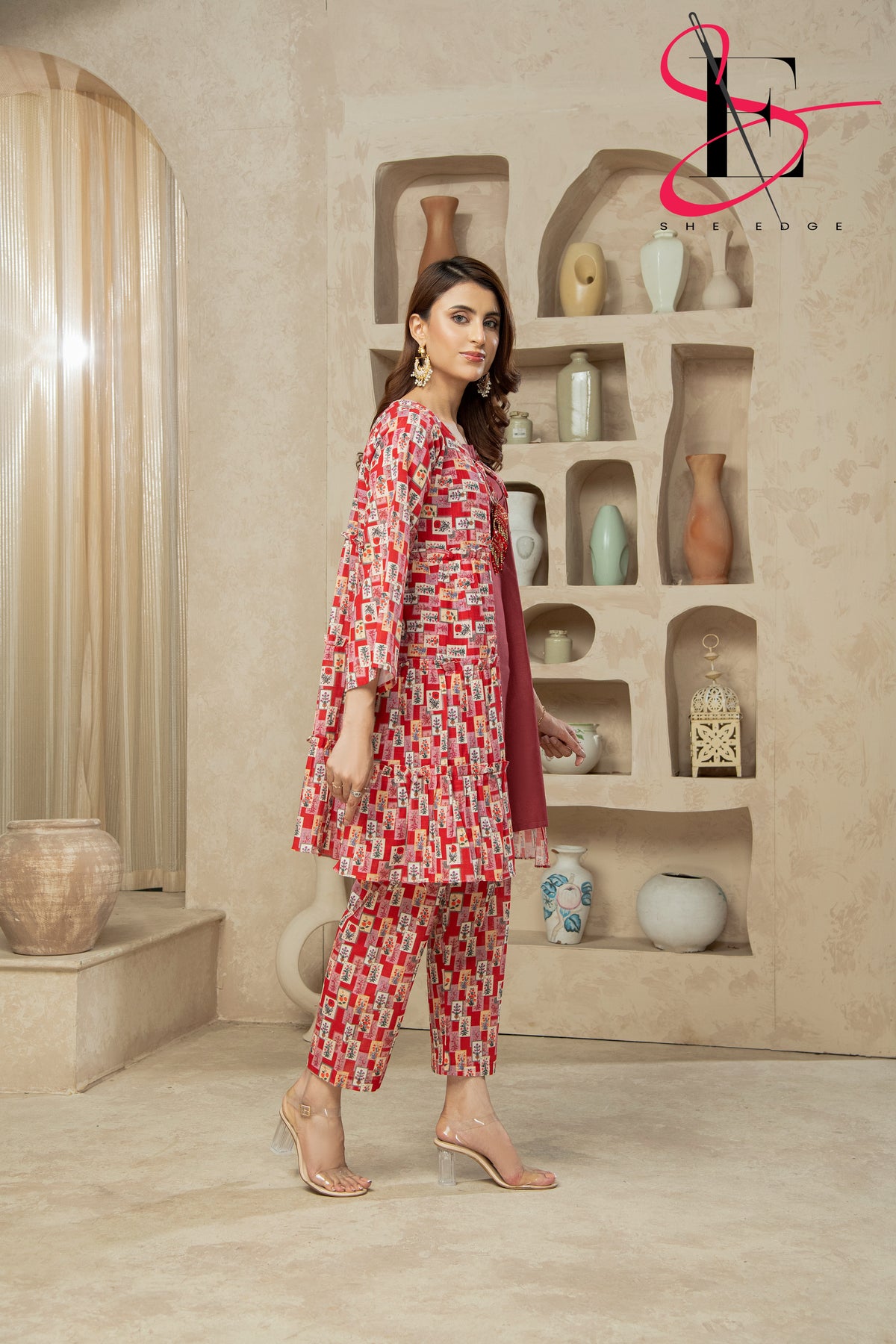 Two Piece Stitched Embroidered Suit -  Winters 2024