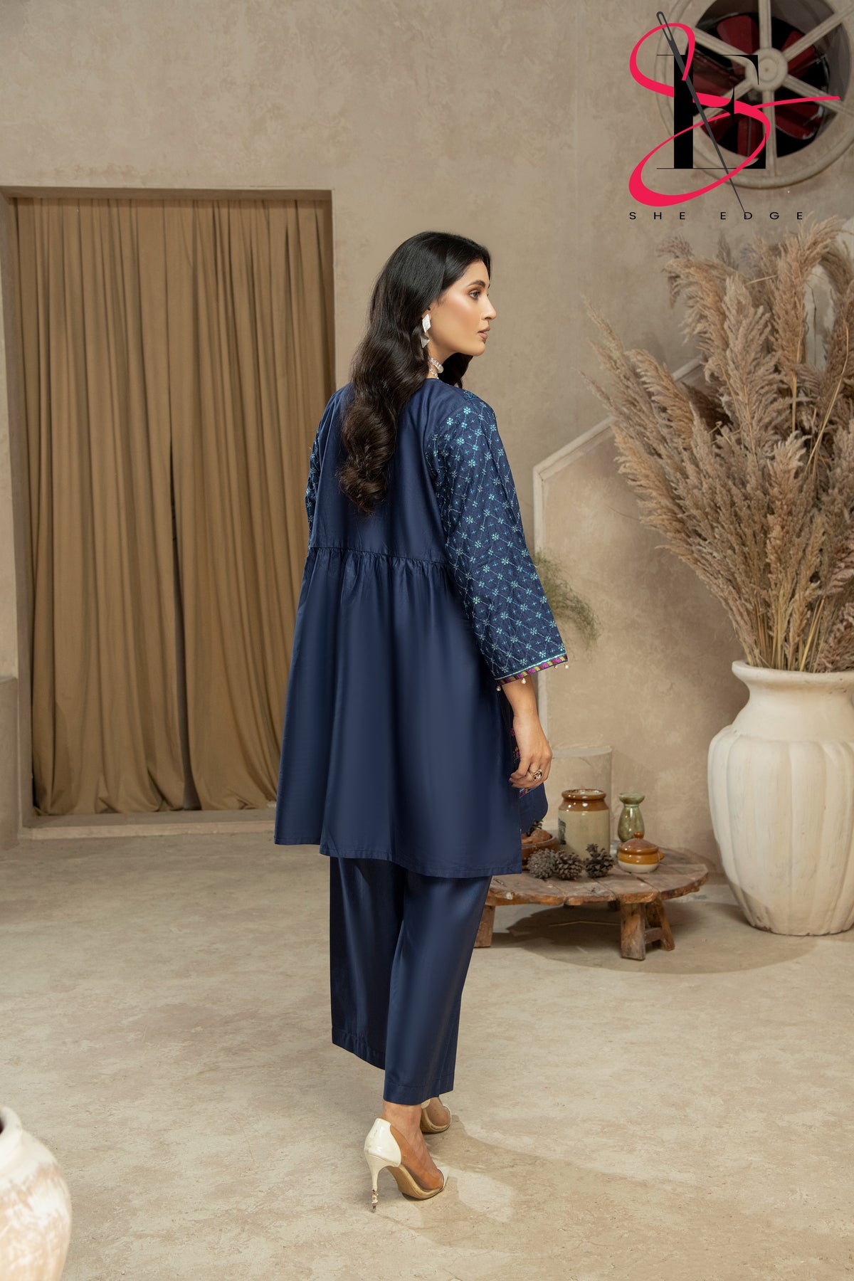 Two Piece Stitched Embroidered Suit -  Winters 2024