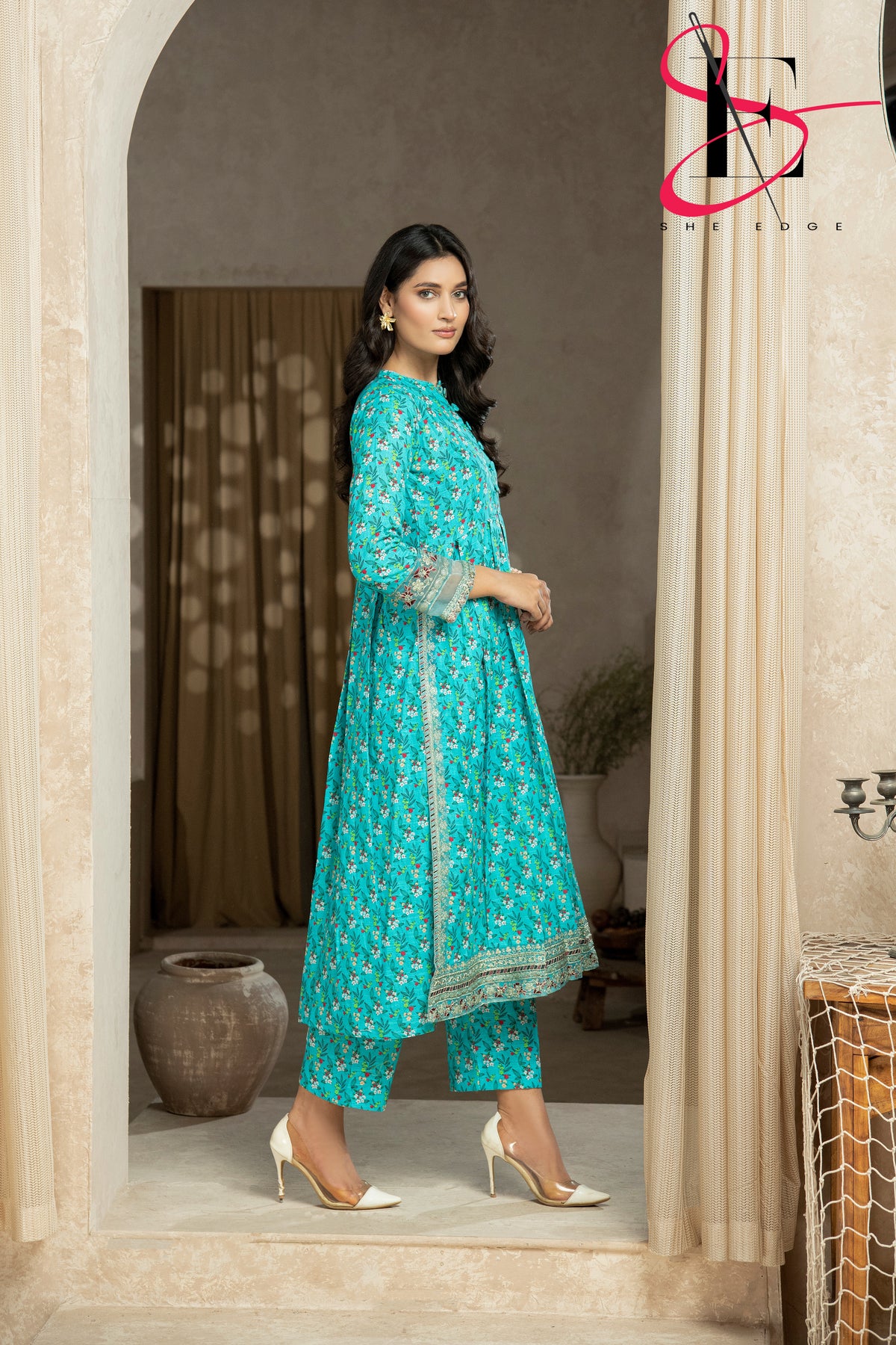 Two Piece Stitched Embroidered Suit -  Winters 2024