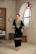 Two Piece Stitched Velvet Suit -  Winters 2024