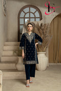 Two Piece Stitched Velvet Suit -  Winters 2024