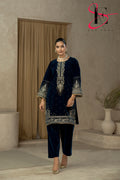 Two Piece Stitched Velvet Suit -  Winters 2024
