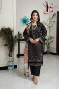 Three Piece Stitched Embroidered Suit - Winters 2024