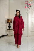 Two Piece Stitched Embroidered Suit -  Winters 2024