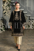 Two Piece Embroidered Velvet Suit - Winters 2023