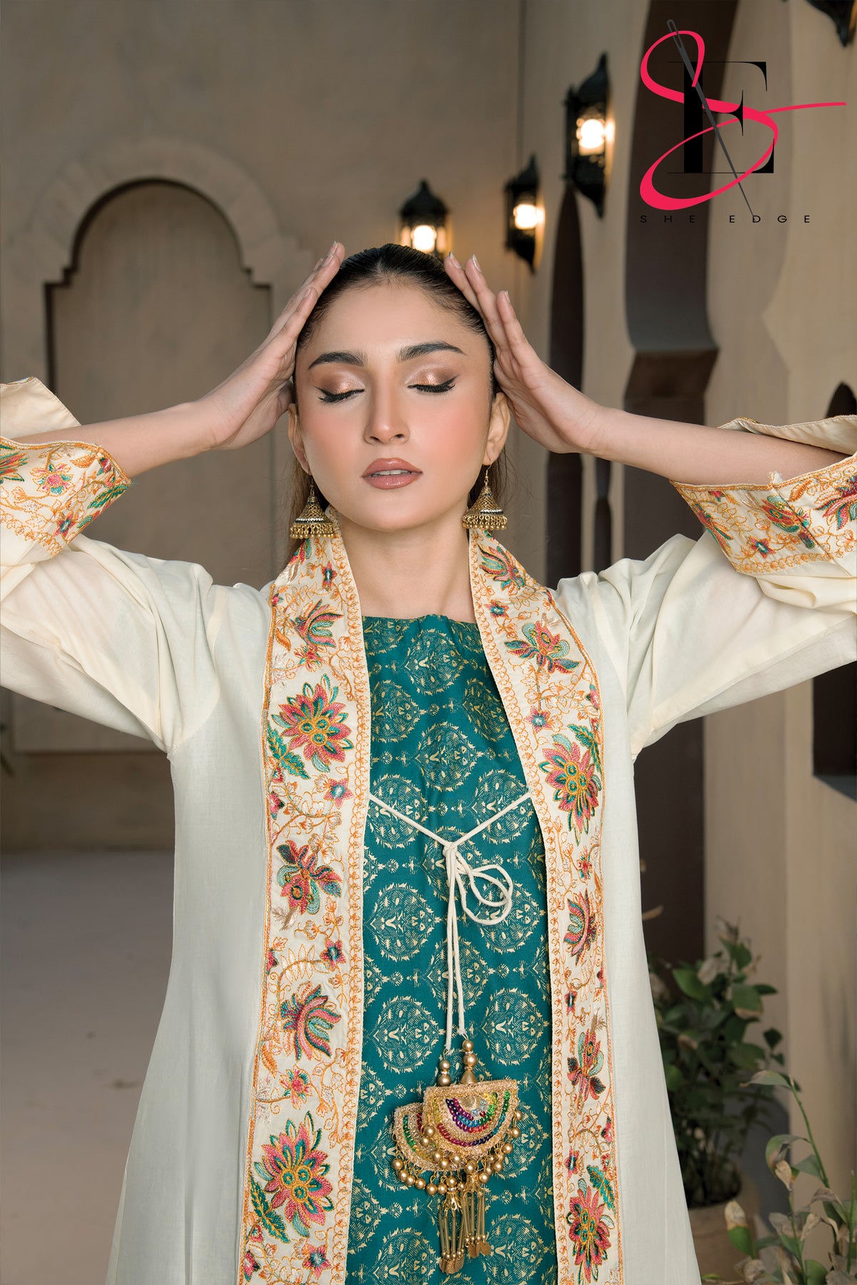 Two Piece Stitched Embroidered Suit -  Summers 2024