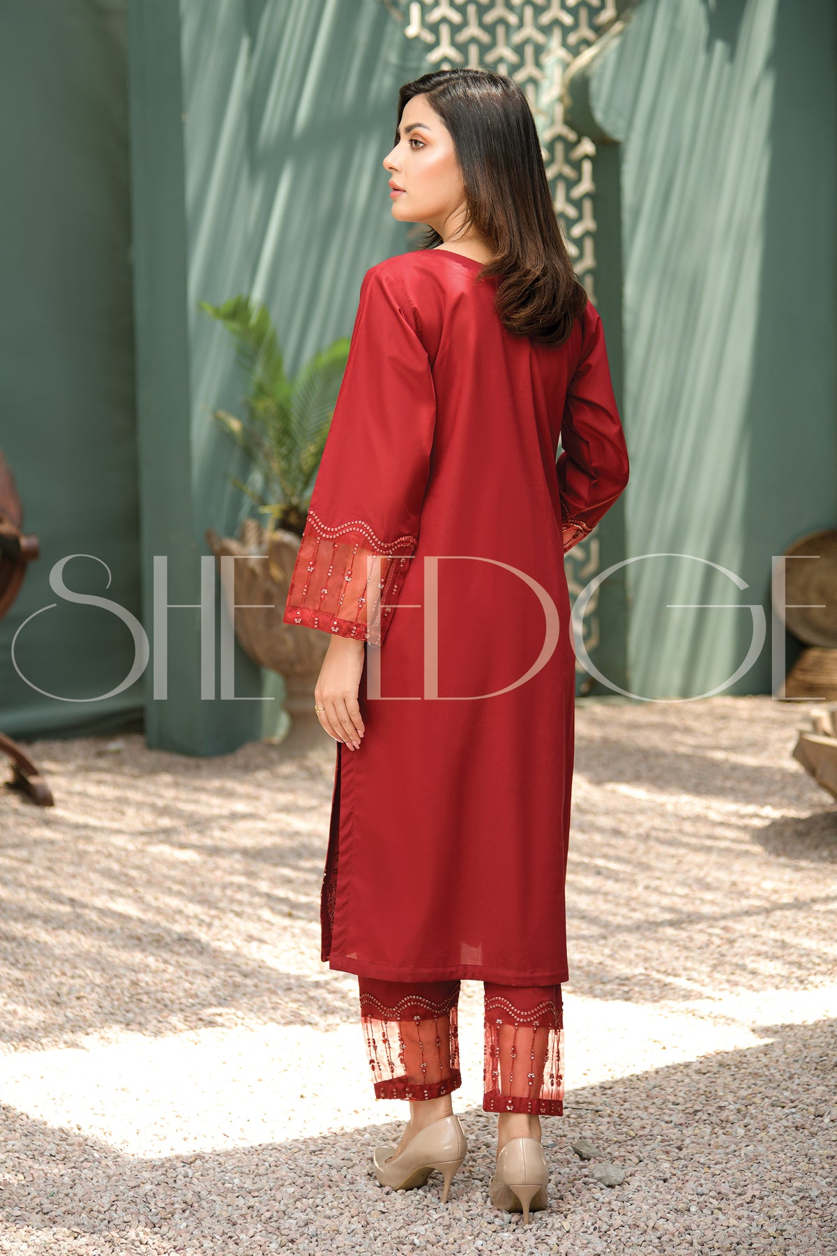 Two Piece Embroidered Lawn Suit - Summers 2023