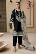 Three Piece Stitched Embroidered Suit -  Summers 2024