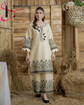 Two Piece Stitched Embroidered Casual Suit - Summers 2025