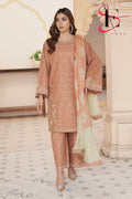 Three Piece Stitched Embroidered Suit -  Summers 2024