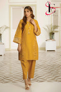 Two Piece Stitched Embroidered Suit -  Summers 2024
