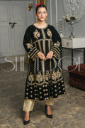 Two Piece Embroidered Velvet Suit - Winters 2023