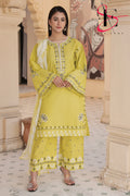 Three Piece Stitched Embroidered Suit -  Summers 2024