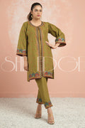2 Piece Stitched Embroidered Suit -  Summers 2023