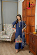 Three Piece Festive Stiched Embroidered Suit - Summers 2025