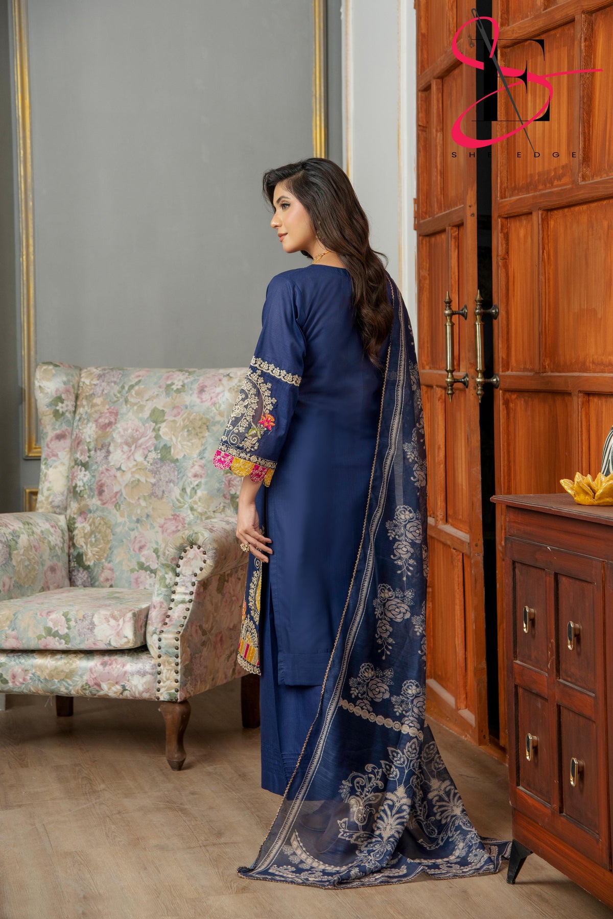 Three Piece Festive Stiched Embroidered Suit - Summers 2025