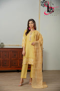 Three Piece Festive Stiched Embroidered Suit - Summers 2025