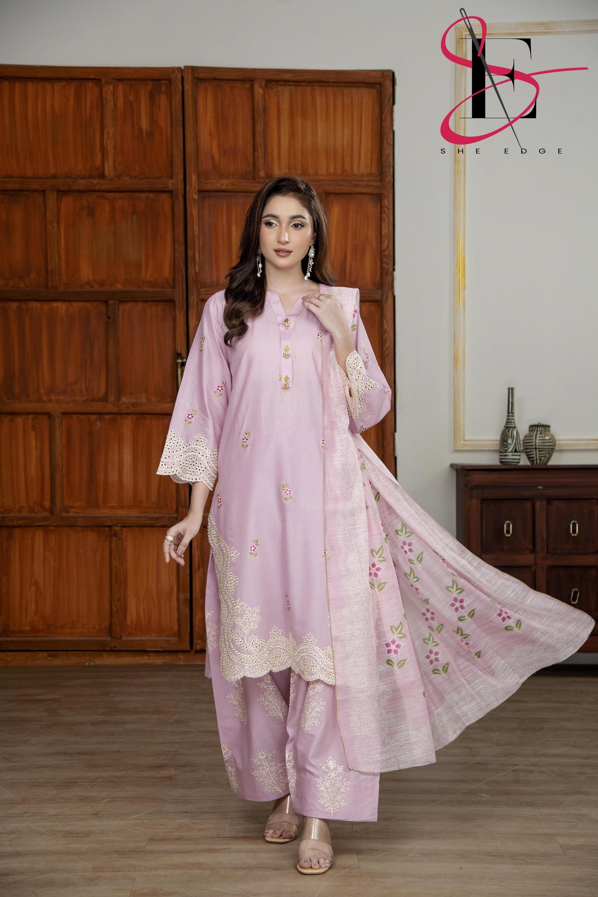 Three Piece Stitched Embroidered Suit - Summers 2025