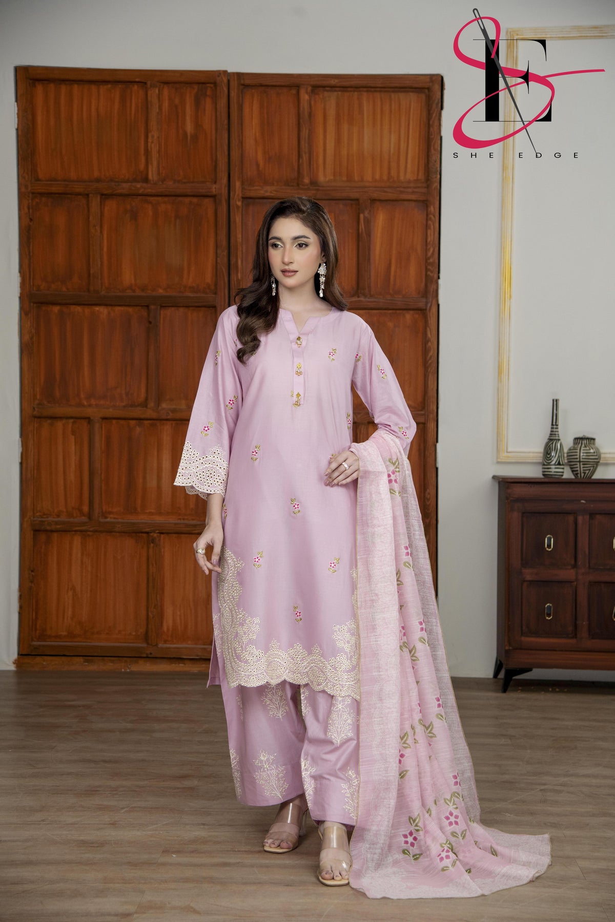 Three Piece Stitched Embroidered Suit - Summers 2025