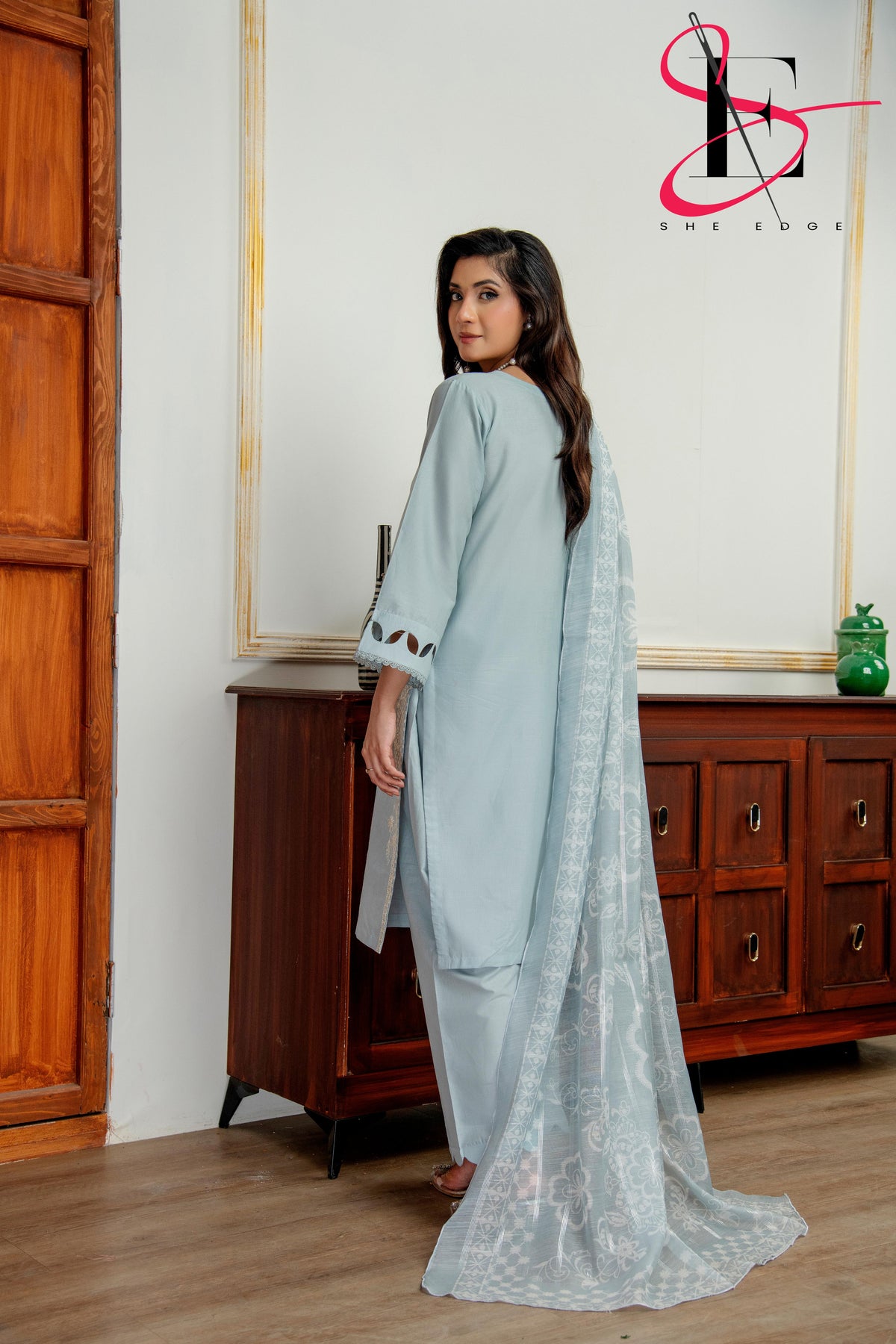 Three Piece Festive Stiched Embroidered Suit - Summers 2025