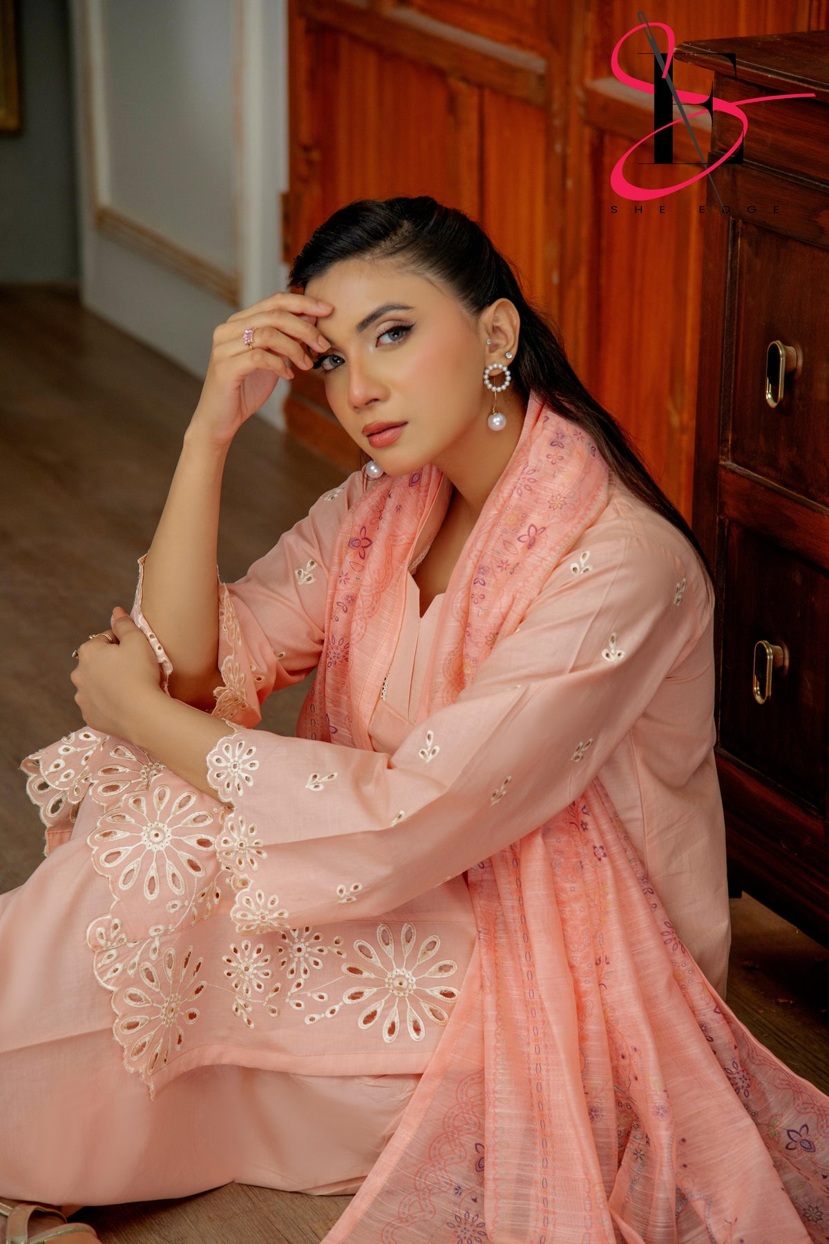 Three Piece Festive Stiched Embroidered Suit - Summers 2025