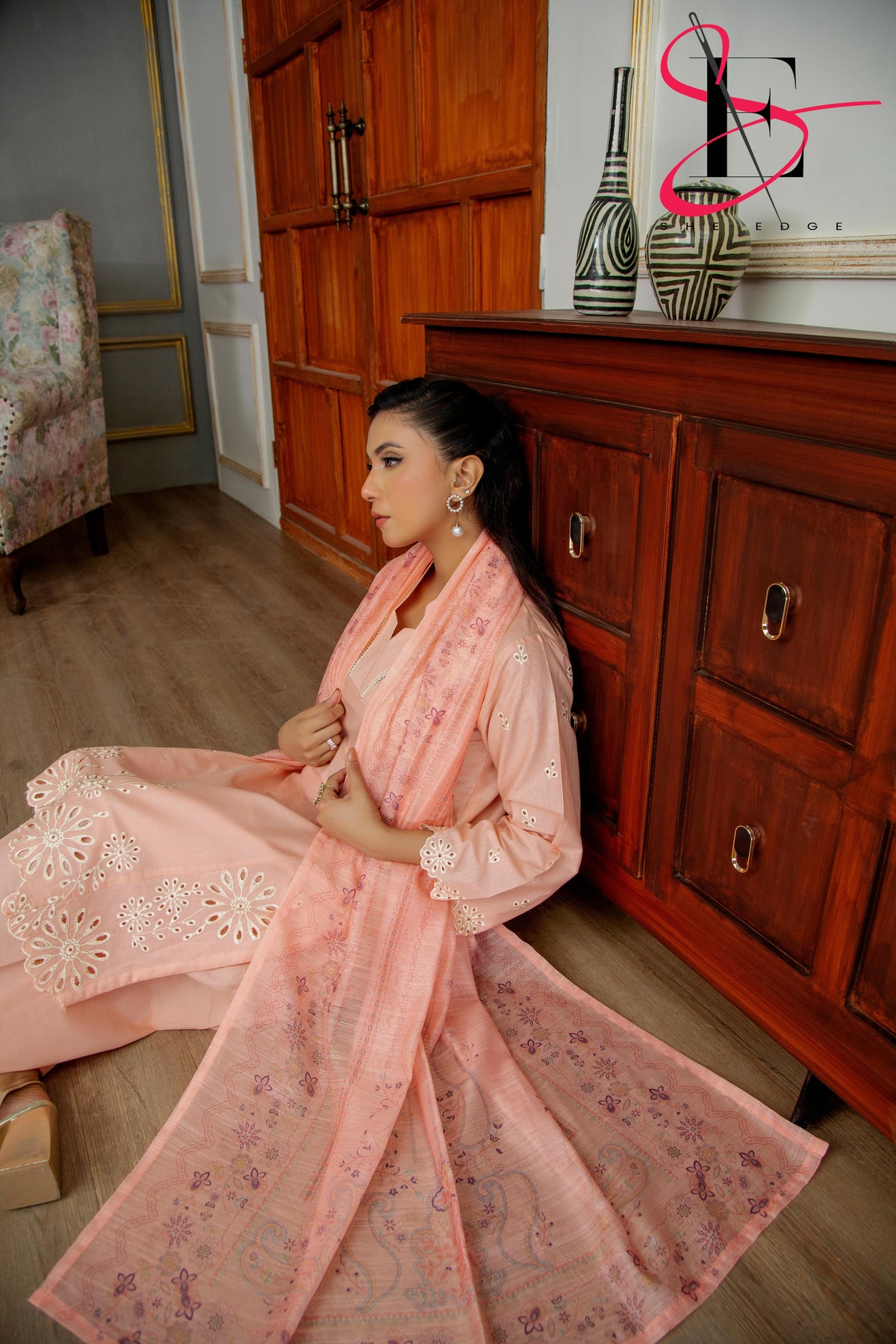 Three Piece Festive Stiched Embroidered Suit - Summers 2025