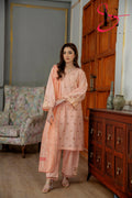 Three Piece Festive Stiched Embroidered Suit - Summers 2025