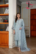 Three Piece Festive Stiched Embroidered Suit - Summers 2025