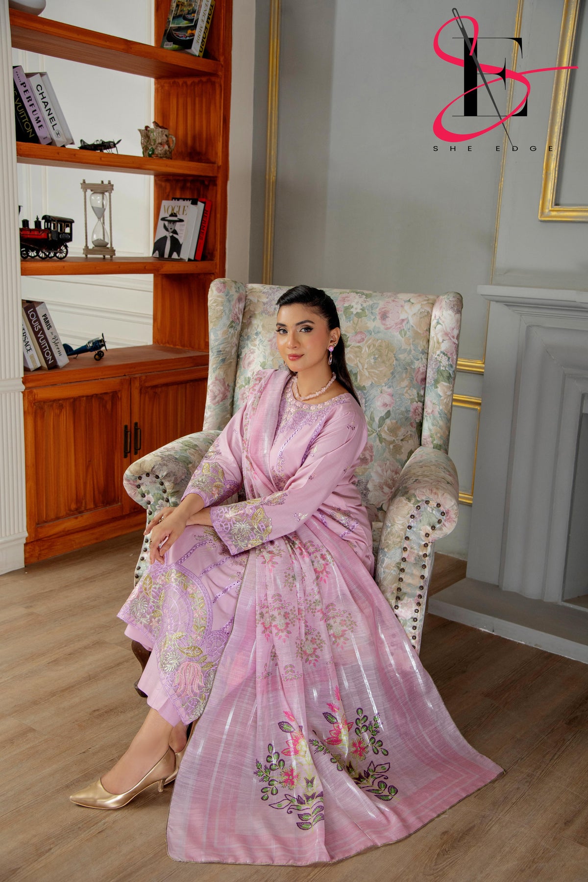 Three Piece Festive Stiched Embroidered Suit - Summers 2025