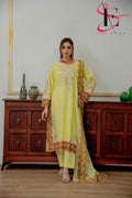 Three Piece Festive Stiched Embroidered Suit - Summers 2025