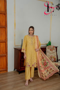 Three Piece Festive Stiched Embroidered Suit - Summers 2025