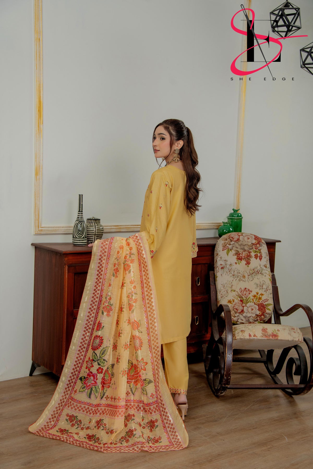 Three Piece Festive Stiched Embroidered Suit - Summers 2025