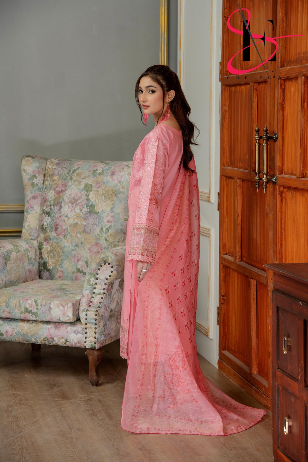 Three Piece Festive Stiched Embroidered Suit - Summers 2025