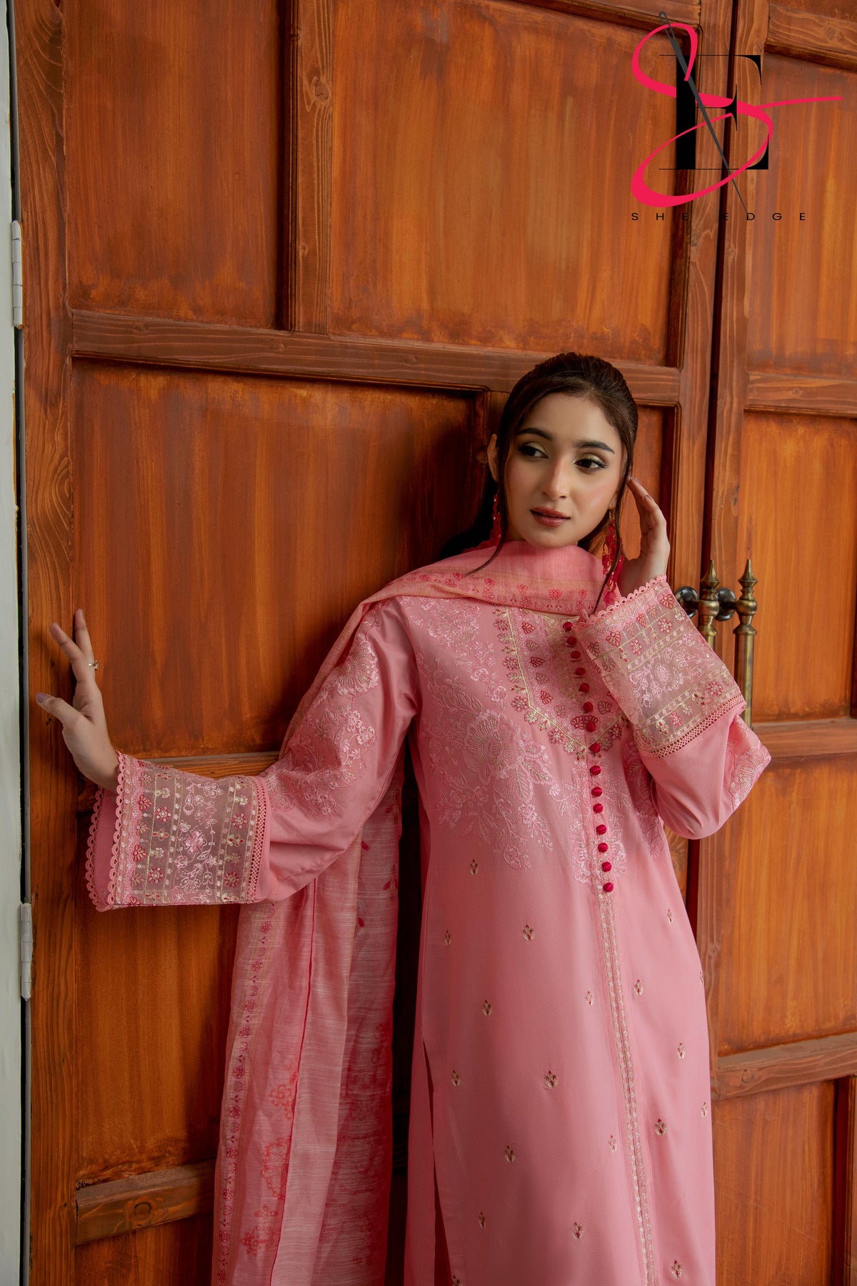Three Piece Festive Stiched Embroidered Suit - Summers 2025