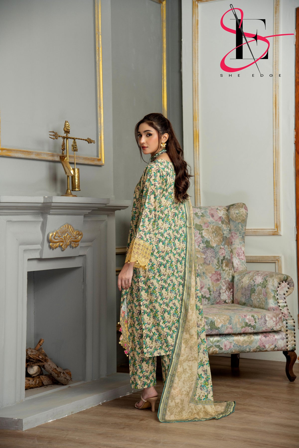 Three Piece Festive Stiched Embroidered Suit - Summers 2025