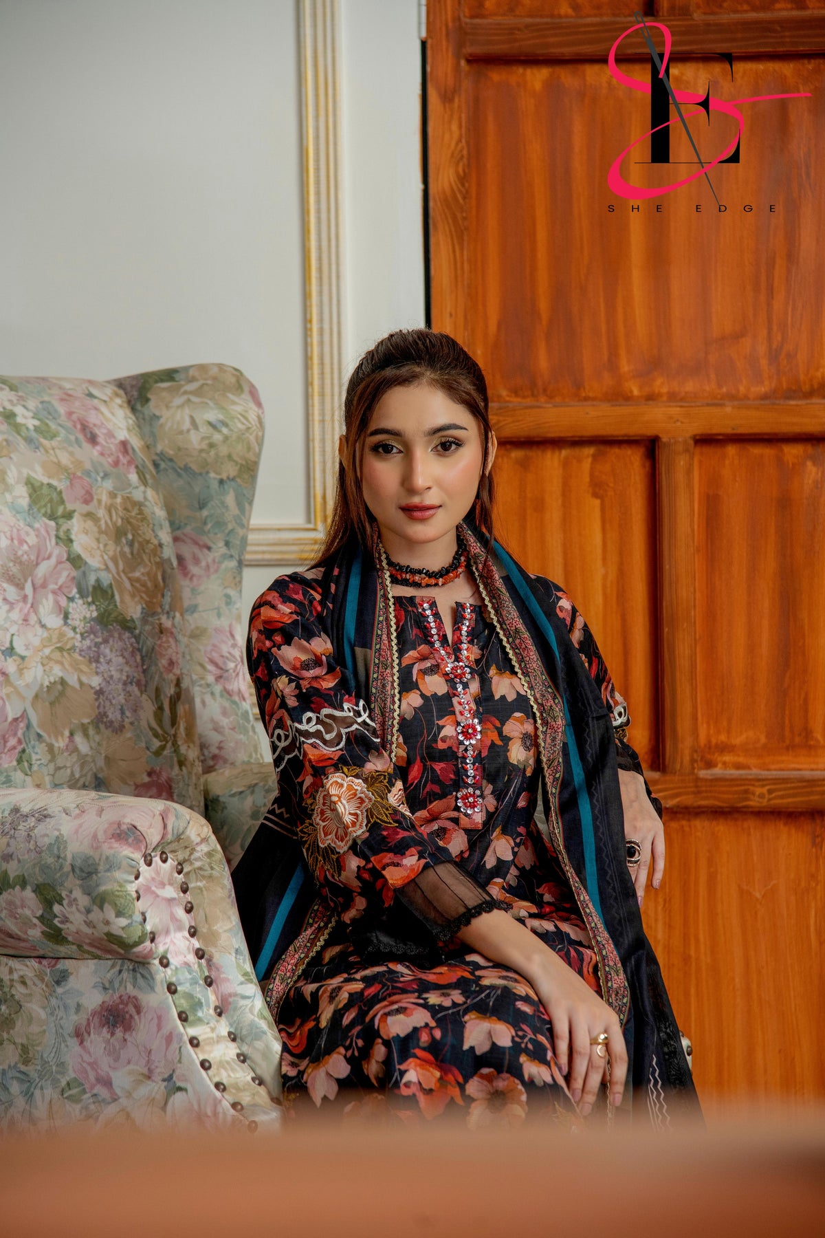 Three Piece Festive Stiched Embroidered Suit - Summers 2025