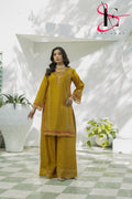 Two Piece Stitched Embroidered Casual Suit - Summers 2025