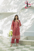 Two Piece Stitched Embroidered Casual Suit - Summers 2025