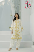 Two Piece Stitched Embroidered Casual Suit with FARSHI SHALWAR - Summers 2025