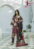 Three Piece Stitched Embroidered Suit - Summers 2025