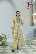 Three Piece Stitched Embroidered Suit - Summers 2025