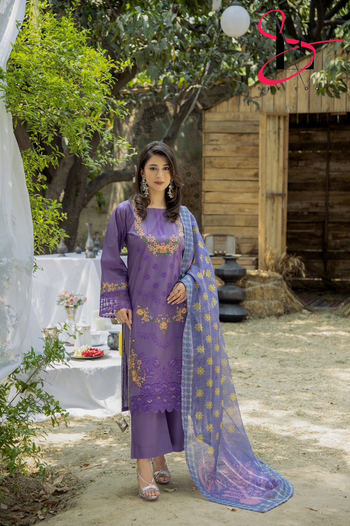 Three Piece Stitched Embroidered Suit - Summers 2025